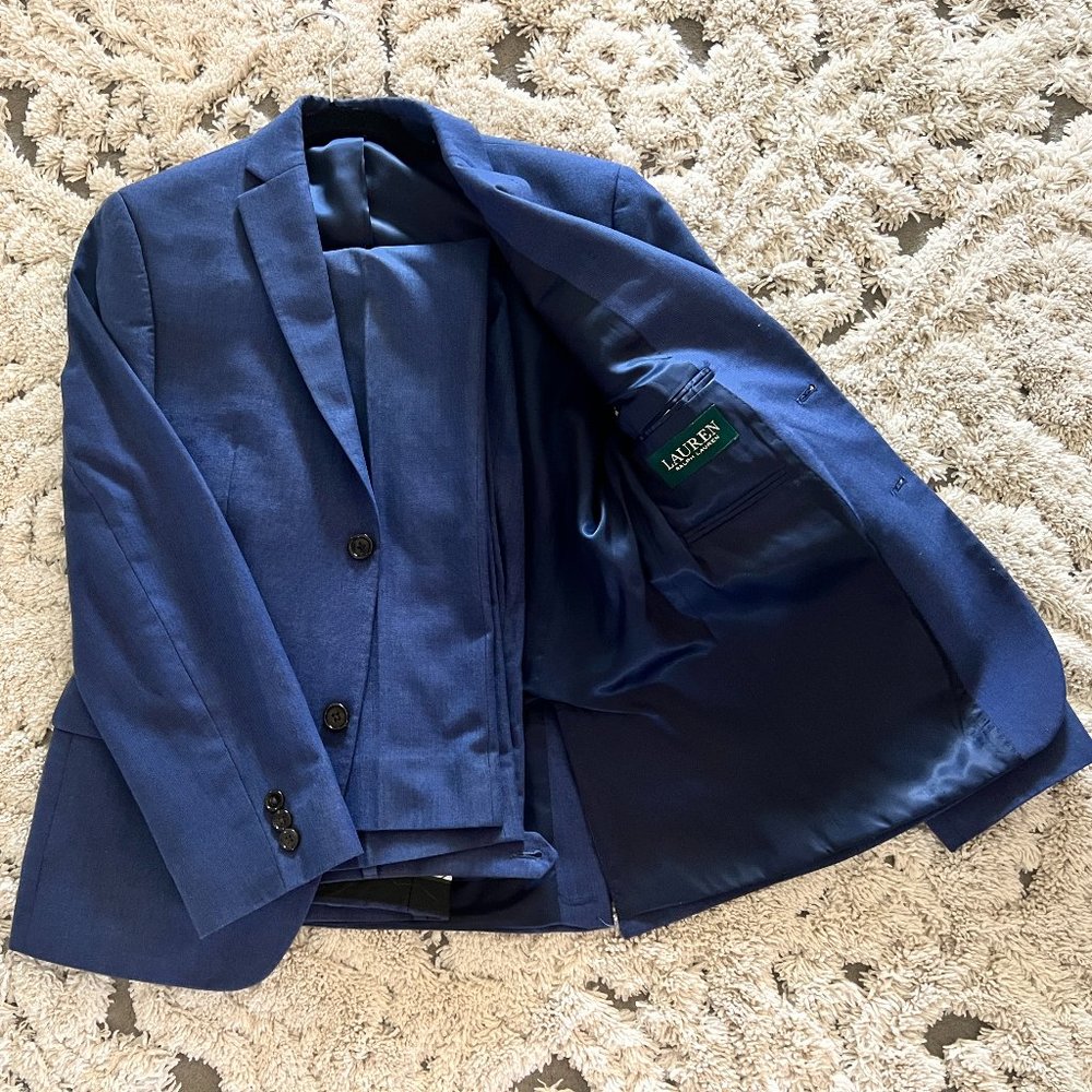 Ralph Lauren Boys Blue Two-piece Suit